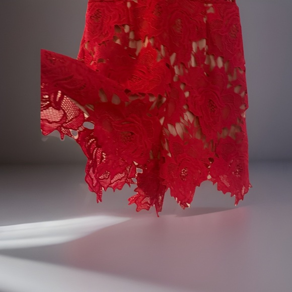 Scarlet Lace Romper ASTR The Label Floral Ladder Trim Party Playsuit XS - Picture 9 of 9